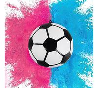 badaren Gender Reveal Football, Fútbol Revelación Género, Soccer Ball Gender Reveal, Polvo Azul y Rosa, Kit para Baby Shower, Gender Reveal Party Decoration, Niño o Niña Anuncio de Género