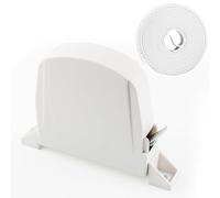 badaren Recogedor Persiana, Enrollador Persiana, Recogedor Exterior de Persianas, Recogedor Abatible, Rotación de 180°, con Cinta de 14 mm de Ancho * 5 m, Recogedor Persiana Abatible (Blanco-B)