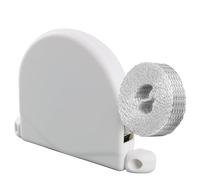 badaren Recogedor Persiana, Enrollador Persiana, Recogedor Exterior de Persianas, Recogedor Abatible, Rotación de 180°, con Cinta de 14 mm de Ancho * 5 m, Recogedor Persiana Abatible (Blanco-A)