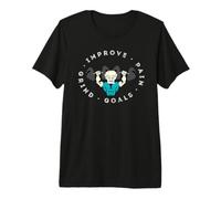 Badass Grandpa Mejorar, Dolor, Moler, Objetivos Camiseta Premium