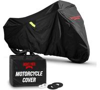 Badass motogear - Todo el tiempo a prueba de agua para trabajo pesado de la motocicleta / de la cubierta de la moto: 250 cm (L) x 145 cm (H), encolado para Fill-Sized Cruisers & Touring Bikes más de 800 CC (Grande)