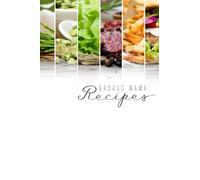 BADASS Recipe Journal - Badass Mama Recipe in White: Blank Recipe Book to Write in Your Own Recipes, 120 Pages (6" x 9"), Glossy Cover