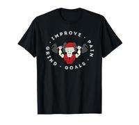 Badass Santa Mejorar, Dolor, Molienda, Metas Camiseta