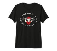Badass Santa Mejorar, Dolor, Molienda, Metas Camiseta Premium
