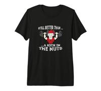 Badass Santa Todavía Mejor Que una Patada en Las nueces Camiseta Premium