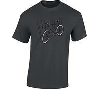Baddery Camiseta de ciclismo para hombre: accesorios para bicicleta de carretera, Dark Grey - Bicicleta de interior, M