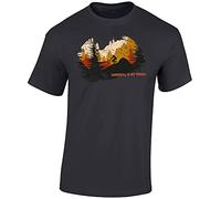 Baddery Camiseta de ciclismo para hombre: Downhill is My Thrill - Mountain Bike, Mouse Grey - Downhill Is My Thrill, M