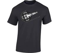 Baddery Camiseta de ciclismo para hombre, Mouse Grey, M