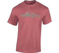 Baddery Camiseta de ciclismo para hombre: V2 Power - Camiseta de ciclismo de montaña, Rosa Ancient, XL