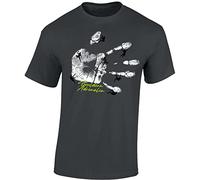 Baddery Camiseta de Escalada: Boulder Adrenalina - Escalada al Aire Libre Equipo Accesorios Regalo, gris oscuro, XL