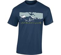 Baddery Camiseta de escalada - escalada en búlder accesorios de equipo al aire libre regalo, azul vaquero, S