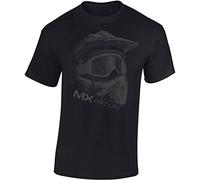 Baddery Camiseta MX Dirt Life - Regalo Motero - T-Shirt Biker Hombre y Mujer - Motocicleta Bike - Moto-Cross Moto-X - Motociclismo - Downhill - Casco - Freestyle - Diabolo (S)