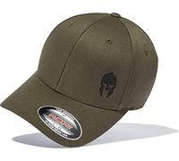 Baddery Gorra de gimnasio Flexfit: casco Sparta - Gorra de béisbol Spartan para hombre y mujer, verde oliva, M