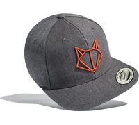 Baddery Gorra Flexfit Snapback: zorro - Gorra para hombre y mujer, Palo: rojo, Talla única
