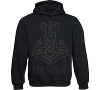 Baddery Jersey vikingo para hombre, sudadera con capucha Vikingos, regalos para hombres, M