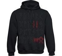 Baddery Jersey vikingo para hombre, sudadera con capucha Vikingos, regalos para hombres, Runas de Odin, XL
