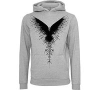 Baddery Jersey vikingo para hombre - Vikings Hoodie 2 - Regalos para hombres, Cuervo Sombrío, XL