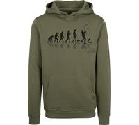 Baddery Regalos de pescadores para hombres: suéter evolución de pescadores - sudadera con capucha para hombre - ropa de pesca accesorios de pesca