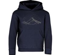 Baddery Suéter de escalada para niños: cielo de montaña - ropa deportiva para niños al aire libre - sudadera escalada equipo accesorios, azul marino, 152