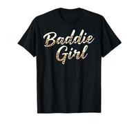 Baddie Aunt Leopard Design Camiseta