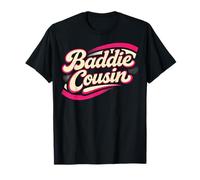 Baddie Cousin Funny Retro Vintage Camiseta