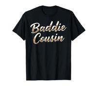 Baddie Cousin Leopard Funny Camiseta