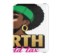 Baddie Know Your Worth - Cartera de cuero para pasaporte y tarjeta de vacunación, cartera para pasaporte de viaje con ranura para tarjeta de vacunación, funda para pasaporte, funda para pasaporte