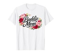 Baddie Mom Floral Roses Mother's Day Camiseta