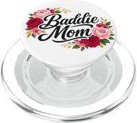 Baddie Mom Floral Roses Mother's Day PopSockets PopGrip para MagSafe
