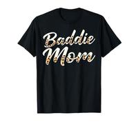 Baddie Mom Leopard Mother's Day Camiseta