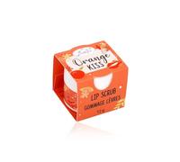 BadeFee - Exfoliante de labios "Orange Kiss" 15 ml - Cuidado de labios natural exfoliante con manteca de karité y cera de abejas, ayuda contra labios quebradizos y secos, sin microplásticos ni