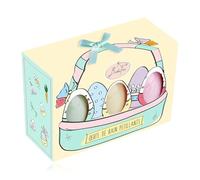 BadeFee - Juego de 3 bombas de baño con efecto burbujeante para bañera, spa y baño completo, regalo de cumpleaños y Pascua, en colores variados