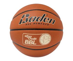 Baden Crossover easyCredit BBL - Balón de Baloncesto para Todas Las Superficies - Balón de Entrenamiento y Pelota de Juego, Naranja, 7