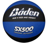 Baden Junior SX - Balón de Baloncesto de Caucho Compuesto para Interior y Exterior, Color Azul y Negro, Talla 5