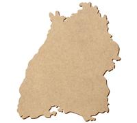Baden-Württemberg - Tablero de fibra de densidad media (5-50 cm, disponible individualmente o en paquetes de 10, 25, 50 y 100 unidades. Para manualidades y pintura., pack con:1 unidad, altura: 12 cm