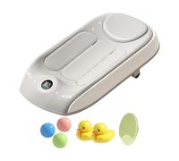 Badewannenstütze Mit Temperatursensor - 57 X 28 X 17 Cm | Badesitz Für Kinder, Dreistufig Höhenverstellbare Wannenstütze | Baby-Badewannen-Sicherheitssitz, Ergonomisches Design | Tragbarer Duschhelfer