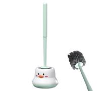 Badezimmer-Toilettenbürste - Toilettenschrubber-Set Mit Halterung | Nicht Stanzender, Kompakter, Ergonomischer Fleckenentferner, Toter-Ecken-Reiniger, Ohne Bohren Für Den Haushalt Hotels