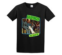 Badfinger Four Smash Hits Unisex 100% Cotton Short-Sleeve T-Shirts Black XXXL