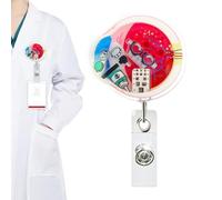 Badge Holder Clip | Id Key Keychain Holder | Hanger Organ Shake Toy Retract