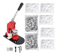 Badge Maker - Herramienta de aleación de aluminio de 58 mm, 500 piezas, máquina de insignias de 500 botones, máquina para hacer insignias de hongos