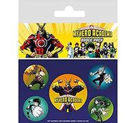 Badge Pack Pack CHAPAS MY Hero Academia Personajes, Multicolor, 10 x 12.5cm