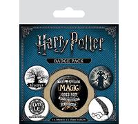 Badge Pack RD-RS461074 Insignia de símbolos de Harry Potter, Multicolor, 10 x 12.5 x 1.3 cm