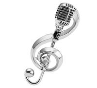 Badge Singers Music Note Scarf Lapel Suit Guitar Musical Instrument Brooch Women Bag Pin Alloy Silver