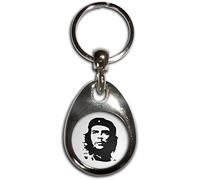 BadgeBeast.co.uk Che Guevara - Cromo Tear Drop en forma de anillo doble Clave caras