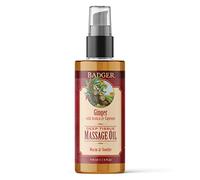 Badger - aceite de masaje de tejido profundo jengibre con árnica y Cayena - 4 oz.