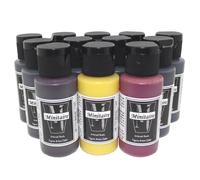 Badger Air-Brush Minitaire Juego de pintura acrνlica transparente con tinte fantasma de 12 colores