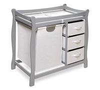 Badger Basket trineo estilo cambiador con cesta y cestas, Gray