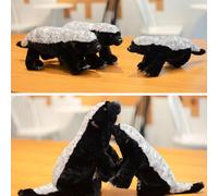 Badger - Honey Badger Plush | Animal de peluche africano salvaje suave y esponjoso | Kawaiii Animal de peluche realista | Abrazando juguete para dormitorio, sala de estar, automóvil, decoración del ho