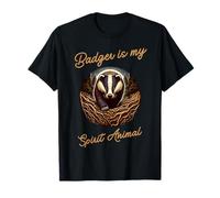 Badger Is My Spirit Animal Feroz Digger Top Camiseta