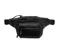 Badger Outdoor Farley Riñonera Táctica Hombre | Bolso Cintura con MOLLE/Pals y Panel Velcro | 4 Bolsillos | Correa Regulable 20-140 cm | EDC Airsoft Senderismo Supervivencia - Negro